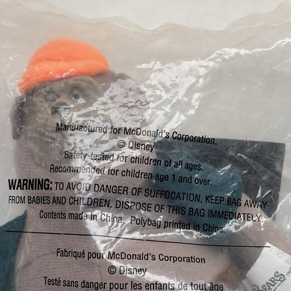 Big Al Country Bears Happy Meal Toy 2002 McDonalds New Plush #2 Disney Vintage - Picture 6 of 12